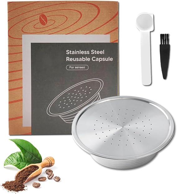 Reusable Coffee Capsules for Senseo HD7801, 304 Stainless Steel