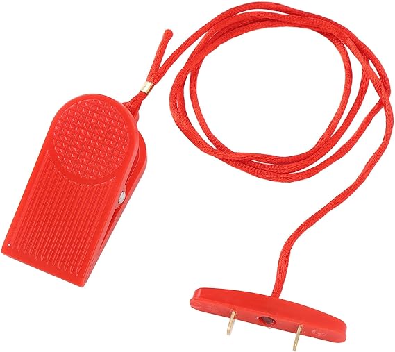 Fockety Treadmill Magnet Safety Key, Magnetic Safety Switch for JX for ZXCH for ISPO, Universal Treadmill Emergency Stop, Magnet Double Insert Treadmill Running Machine Replacement