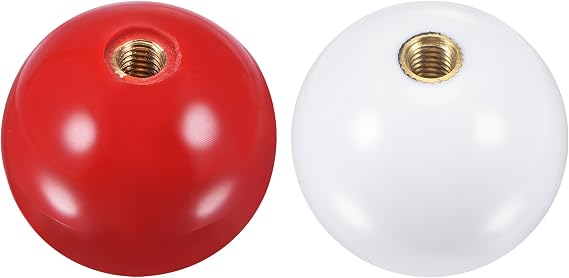 uxcell Joystick Head Rocker Ball Top Handle Arcade Game Replacement Red/White
