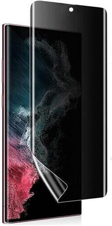 PSR aksesuar Tam Kapatan Hayalet Esnek Kırılmaz Cam Ekran Koruyucu Samsung Galaxy S23 Ultra ile uyumlu