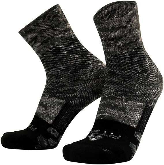 Fitsok Unisex Pro Trainer Ankle Support Workout/Lifting/Running Socks