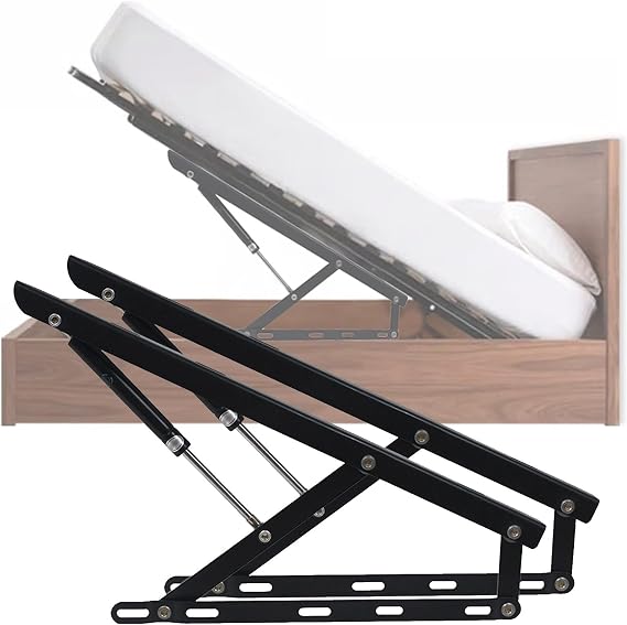 Hydraulic Bed Lifting Mechanism - Heavy Duty Gas Spring Storage Lift Kit for Bed Box or Sofa Bed, Pneumatic Lift System