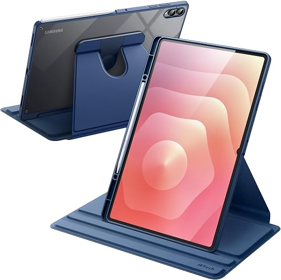 JETech 360° Rotating Case for Samsung Galaxy Tab S11 Ultra, Navy
