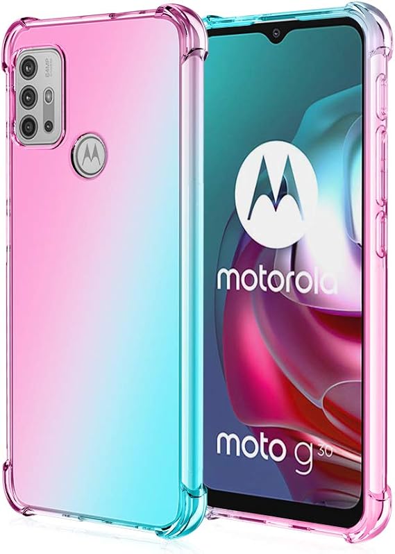 Case Compatible with Motorola Moto G10, Slim Soft TPU Shockproof Anti-Scratch Phone Case Cover with Reinforced Corner Bumper