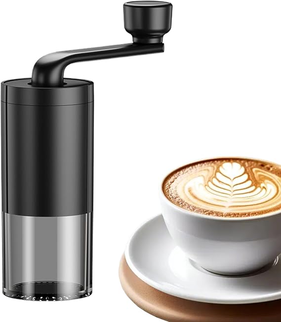 Hand Coffee Bean Grinder, Adjustable Conical Burr Portable Espresso Grinder, Quiet Hand Coffee Burr Grinder, Coffee Grinder Mill for Cappuccino, Americano, Mocha