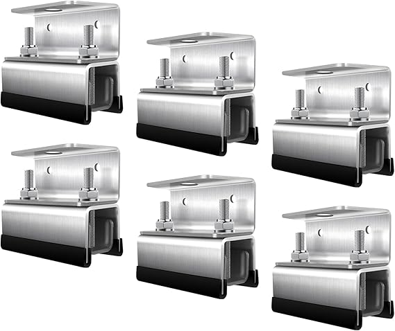 Roof Rack Mount Kits,Roof Mount Kit,304 Stainless Steel Van Roof Rack,Van Roof Rack Brackets for ProMaster, Boxer,, Ducato ,Jumper (6)