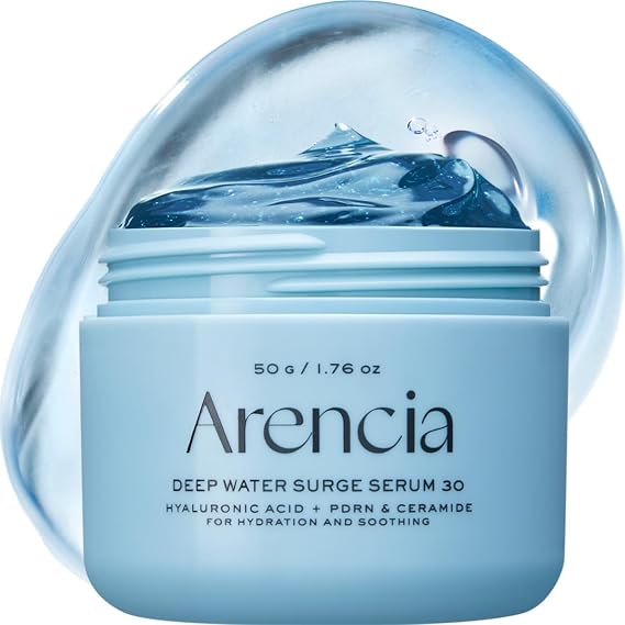 Arencia PDRN Hyaluronic Acid Serum Moisturizer - Gel Cream For Intensive Hydration, Soothing, Glow and Glss Skin, Korean Skincare, Overnight Serum, 50g / 1.76 oz
