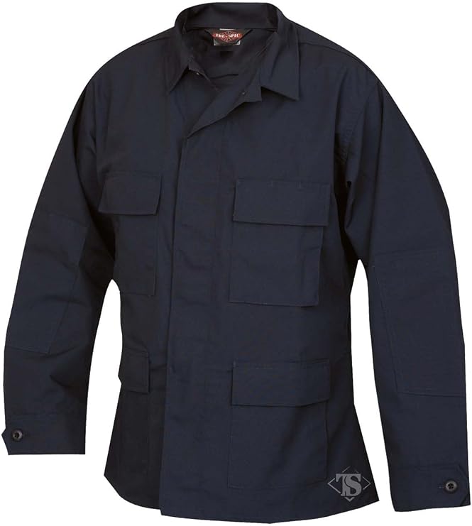 Tru-Spec Classic BDU Coat Men's Ripstop Field Coat, Button Front, Reinforced Seams, Adjustable Cuffs