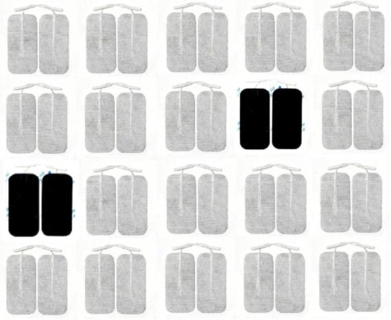 Premium TENS Unit 40 PCS Electrodes 2"x4" Rectangular Electrode for TENS Massage