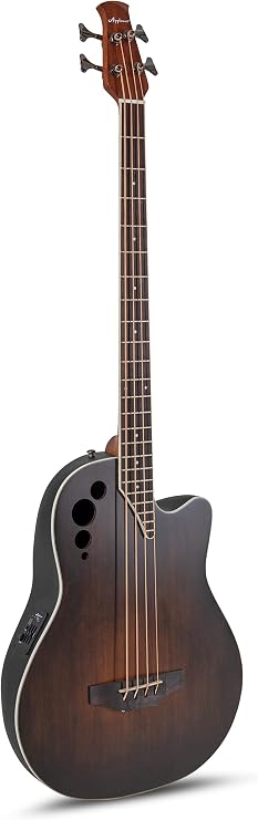 Ovation Applause AEB4-7S Mid-depth Acoustic-electric Bass - Honeyburst Satin