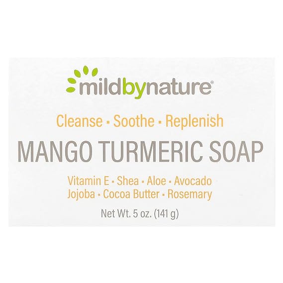 MILD BY NATURE Bar Soap, Mango Turmeric, 5 oz (141 g)