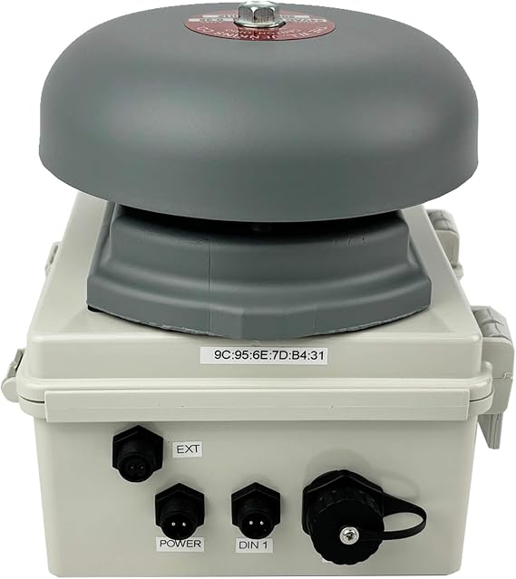 Netbell-KL AIO School Factory Warehouse Break Bell System Cover 20K sqft | schedule from browser, no software to install, extra loud 102dBa, covers 20,000 sqft, IP-based bell timer, expandable