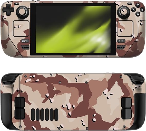 Head Case Designs Brown Camo Camouflage Vinyl Sticker Skin Decal Cover Compatible with Steam Deck