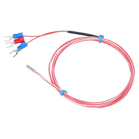 PT100 RTD Temperature Probe 3Pack, Sensor with 2m Cable for Industrial Use,58°F to 572°F Range, Fast Response Time (#1)