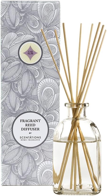 Scentations Reed Diffuser Set, Cabernet Legacy No. 98 Fragrance, 8 ozs, 8 Reeds