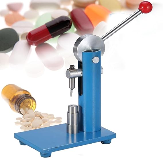 Household Manual Tablet Press for Laboratory Powder DIY Making Tool, Hand Press Machine for Easy Tablet Creation