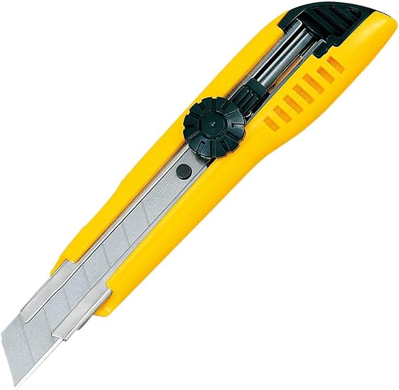 Tajima Utility Knife, 3/4" Heavy Duty Snap Blade Cutter w/Dial Lock | Dial Lock System, 3 Endura Blades Included, Rugged Build for Heavy Duty Cutting, Tajima Utility Knife, LC 501