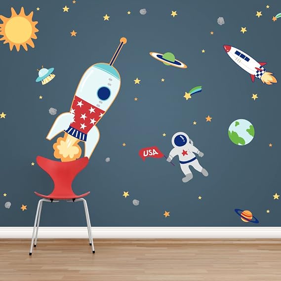 Wallums Space Adventures Printed Wall Decals