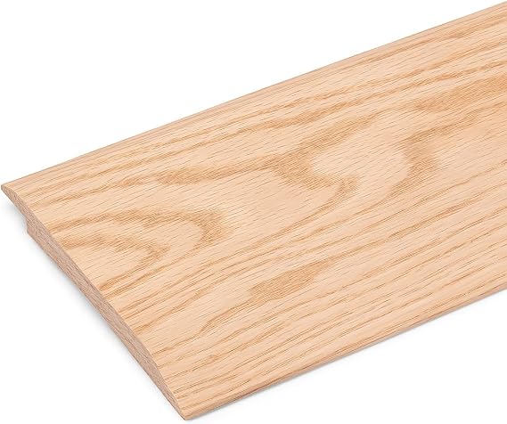 Wood Floor Transition/Overlap Reducer - Red Oak Overlap Threshold 5" Wide x 5/8" Thick with 5/16" (36" Long)