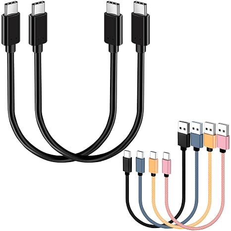 USB C Cable 1FT 100W, Short PD Cable