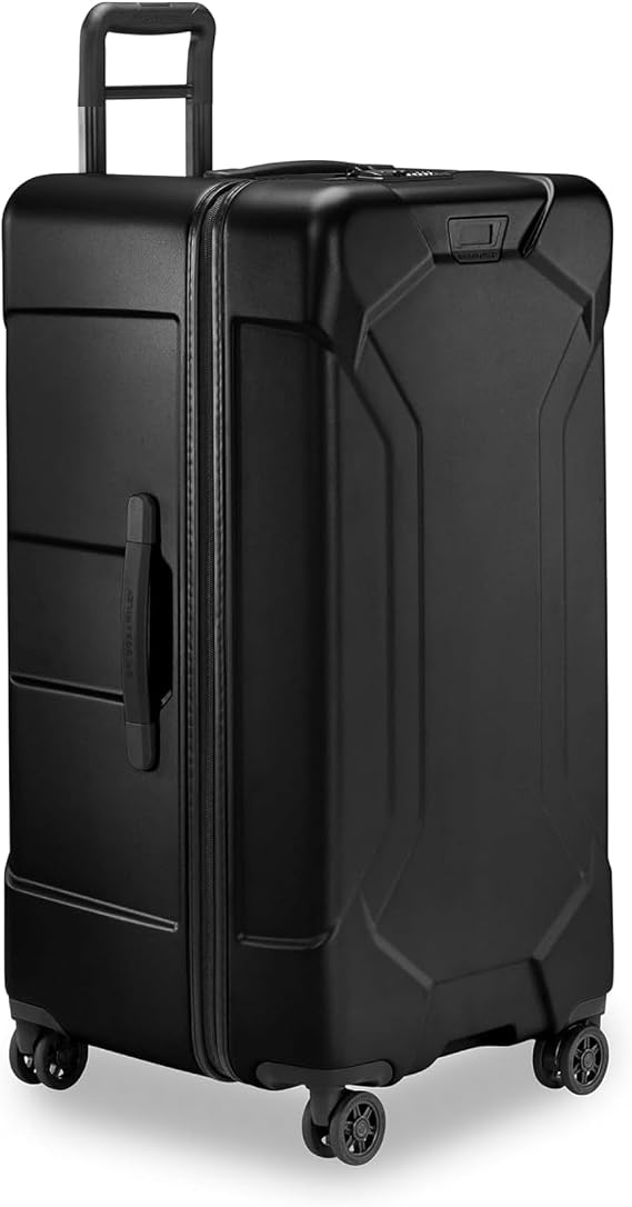 Briggs & Riley 81cm Extra Large Trunk Spinner - Hold Luggage for Travel, Suitcases with Wheels, Hardside Rolling Bag for Men & Women, Self-Repairing Zipper - Torq Collection, Stealth Black