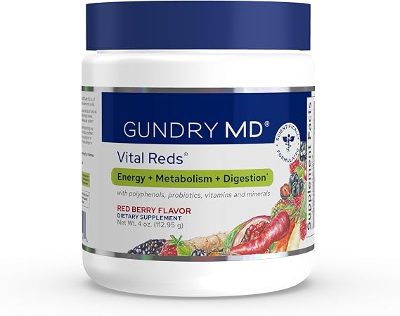 Gundry MD Vital Reds Concentrated Polyphenols Supplement, 30 Servings