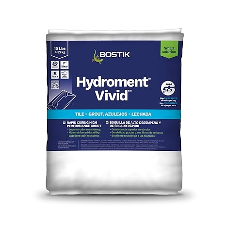 BOSTIK HYDROMENT Vivid 10lb Powder Tile Grout Charcoal Black H139