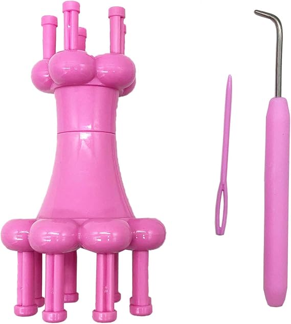 WAYION DIY Weaving Tool Hook Crochet Flower Arranger Spool Loom Knitter Knitting Rope Hook Knitting Tool