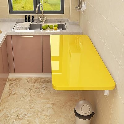 Fold Wall-Mounted Table Folding Drop-Leaf Tables,Space Saver Computer Workbench Dining Desk, Various Sizes, Easy to Clean