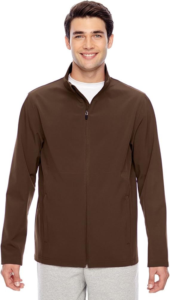 Team 365 Men's Leader Soft Shell Jacket L SPORT DARK BROWN