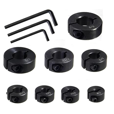 Drill Bit Stop Collar Set,Split Ring Drill Bit Depth Stop
