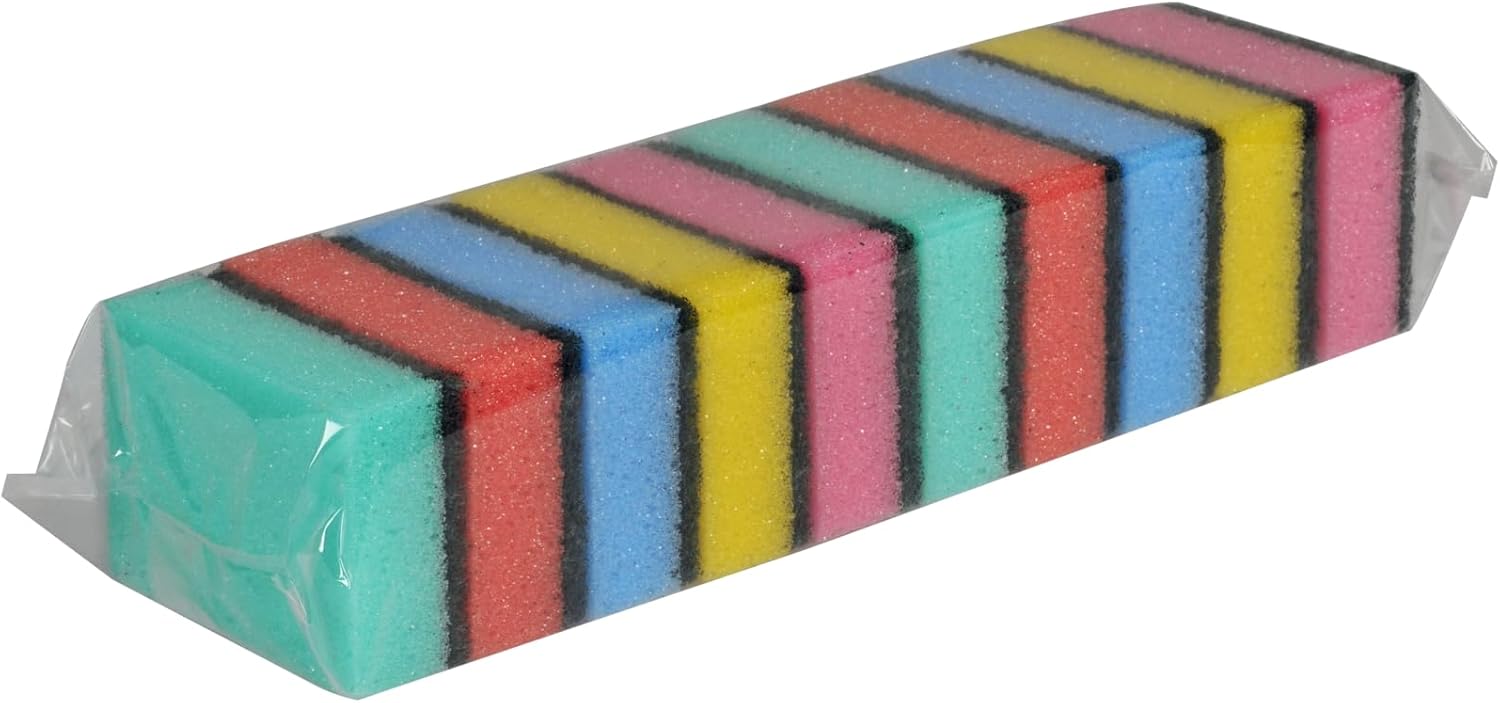 ABENA Multicoloured Sponges, One Size Pack of 10