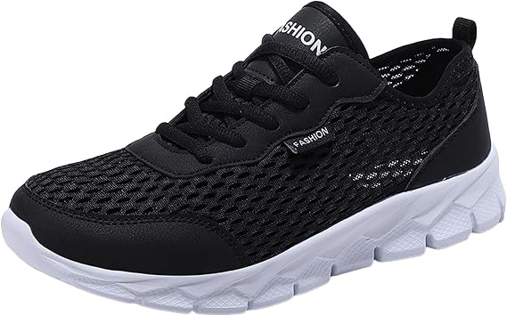 Mens Running Trainers - Men's Lightweight Breathable Running Sneakers with Mesh Upper for Comfortable Casual Wear and Daily Jogging