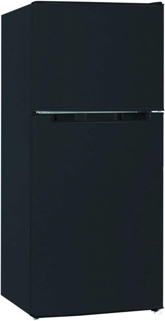 2-Door Freezer Refrigerator Left and Right Door Opening Replaceable 138L Black TH-138L2BK