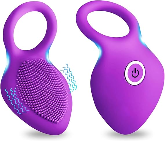 Rechargeable Stretchy Support Ring with 10 Pulse Modes Soft Material 08233BF1