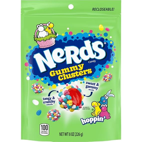 Nerds Easter Gummy Clusters, 8oz Resealable Bag