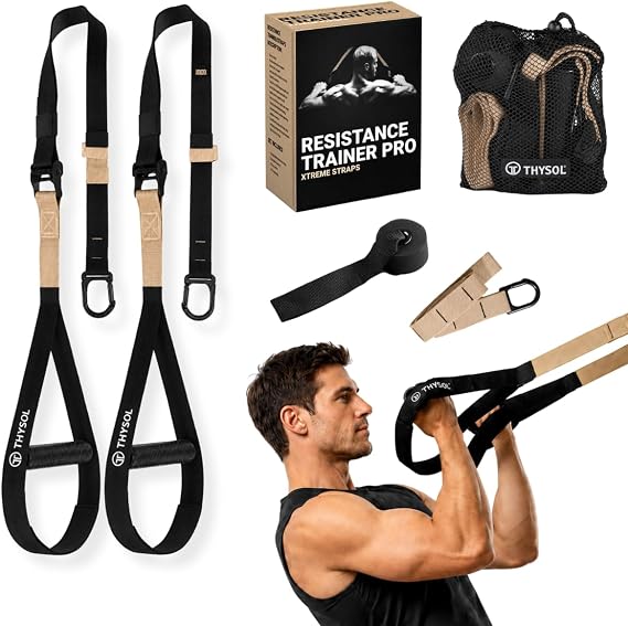Suspension Resistance Trainer | Exercise Straps | Workout & Pull Up Straps