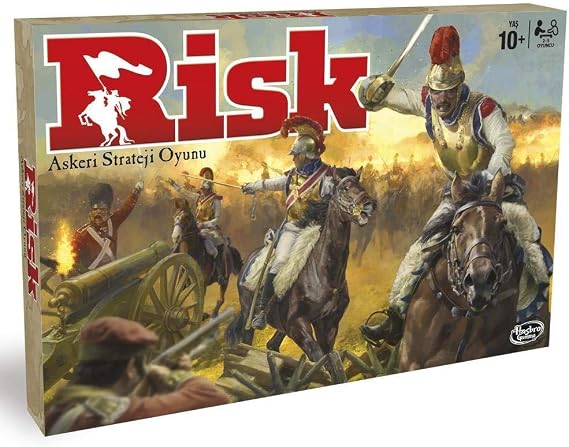 Risk Kutu Oyunu | 2-5 Oyuncu İçin Strateji Oyunu | Gençler, Yetişkinler ve Aileler İçin Strateji Masa Oyunu | Fetih ve Dünya Hakimiyeti Temalı Oyun | 10 Yaş ve Üzeri | Türkçe Versiyon