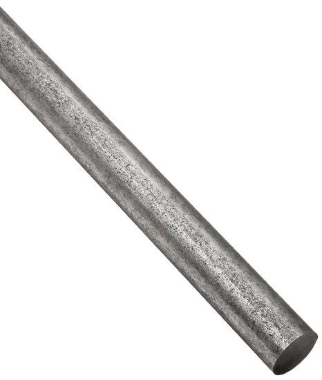 A36 Steel Round Rod, Unpolished (Mill) Finish, Hot Rolled, ASTM A36, 0.25" Diameter, 60" Length