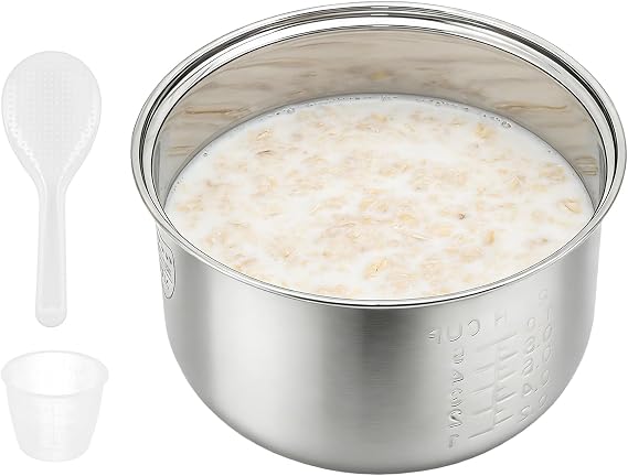 Stainless steel inner pot of rice cooker - compatible with aroma rice cooker ARC-914SBD, ARC-994SGreplacement pot.