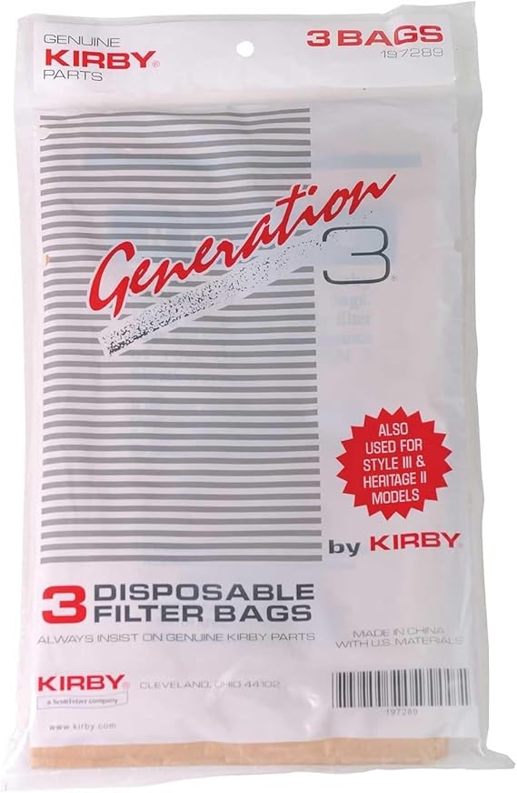 Kirby 6 Vacuum Cleaner G3 G4 G5 G6 G7 Sentria Ultimate Diamond Bag (Package May Vary), Brown, 6 Count