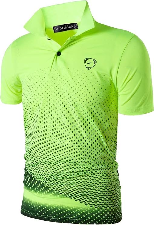 Men's Golf Shirt Short Sleeve Quick Dry Moisture Wicking Performance Tennis Athletic Sport Polo Tee Tshirt