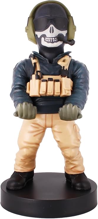 Exquisite Gaming Call of Duty Simon Ghost Riley Controller Holder, Phone Stand & Device Organizer, 8.5 in Licensed Figure