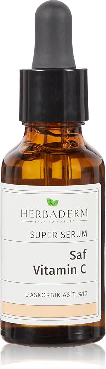 Herbaderm C Vitamin Aydınlatıcı Ve Ton Eşitleyici Yüz Serumu 30 ml %10 Ascorbic Acid