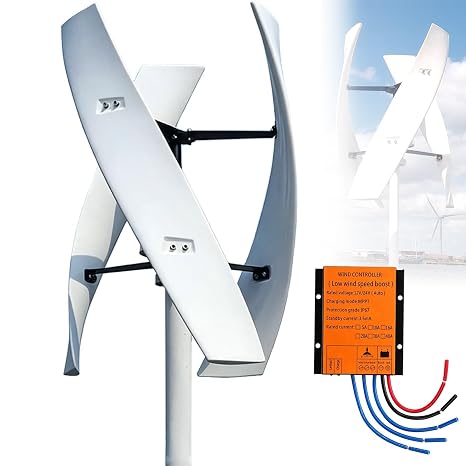 16000W 20000W Vertical Axis Wind Turbine Kit for Home - Powerful Grid-Tied Generator with Controller, Efficient Renewable Energy for Sustainable 12V 24V 24V 220V Power Generation(20000W,48V)