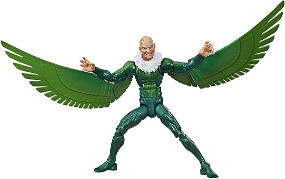 Hasbro Marvel Spider-Man Legends Series 6" Collectible Action Figure Marvels Vulture Toy, with Build-A-Figurepiece & Accessory | Marvel Legends Spider-Man 6 Inch Action Figure BAF Demogoblin - Vulture