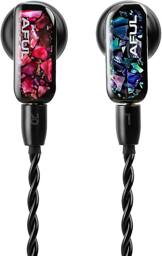 HiFiGo AFUL PolarNight HiFi Earbuds, 4BA+1DD 5 Driver in Ear Monitor, HiFi Wired Earbuds with Detachable Cable for Musician Audiophile (3.5mm)