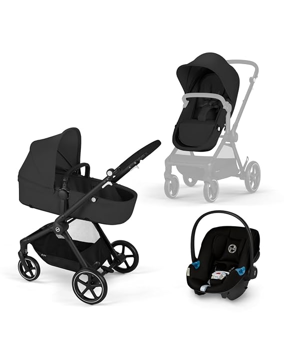 EOS Stroller + ATON G2 Travel System - Moon Black
