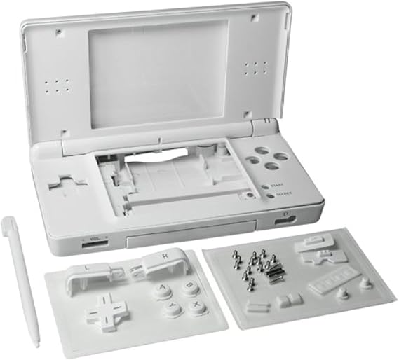 OSTENT Full Repair Parts Replacement Housing Shell Case Kit for Nintendo DS Lite NDSL Color White