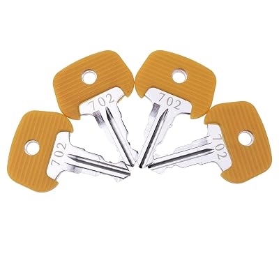 4PCS Ignition Key 26906870 702 Compatible for Jungheinrich Mic Komatsu